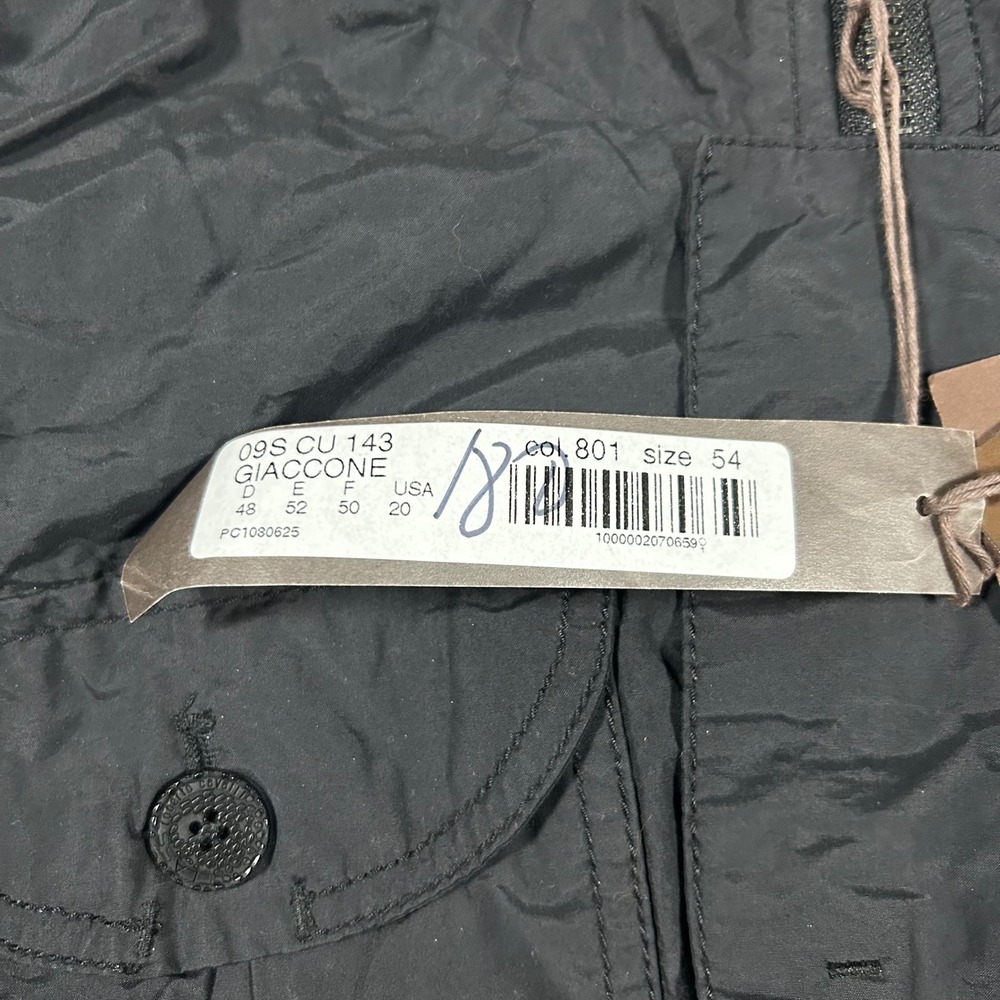 CLASS Roberto Cavalli Black Hooded Jacket Giacomme Size 54‎ Col 801 Lightweight - Picture 2 of 8